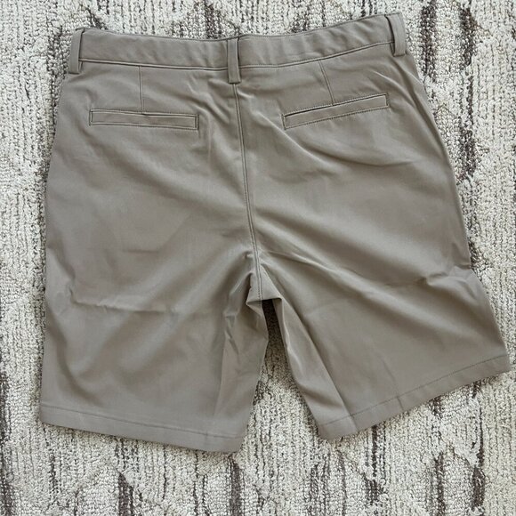 NWOT Lands End Boys Active Performance Chino Shorts - Husky - Size 14- Khaki - Picture 3 of 7